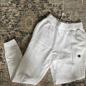 White Champion Joggers